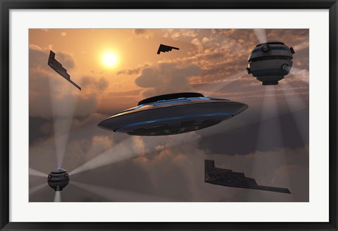 Framed Alien Stealth Technology Print