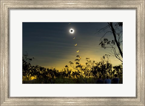 Framed Solar Eclipse Composite Print