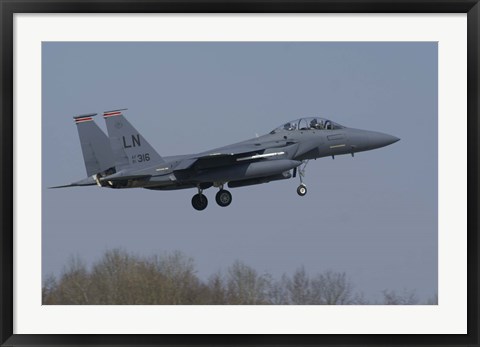 Framed US Air Force F-15E Strike Eagle Print