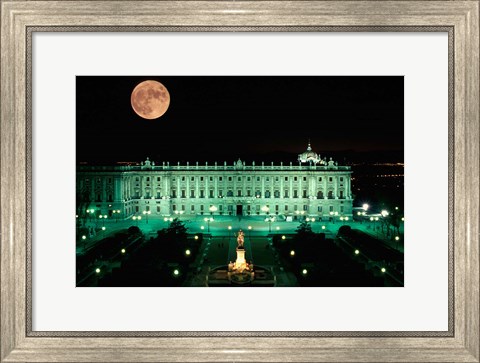 Framed Royal Palace and Plaza de Oriente, Madrid, Spain Print