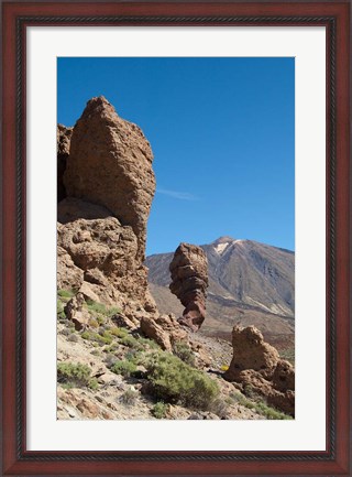 Framed Spain, Tenerife, Las Canadas, Volcanic rock Print