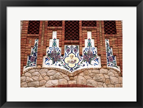 Framed Tiles of Santa Maria Magdalena, Novelda, Spain Print