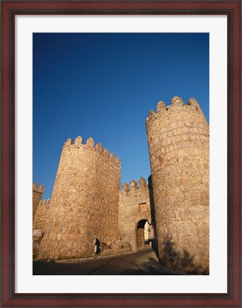 Framed Avila City Wall, Spain Print