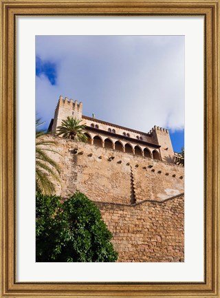 Framed Royal Palace of La Almudaina, Palma, Majorca, Balearic Islands, Spain Print