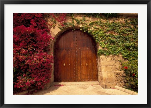 Framed Doorway at Consolat de Mar, Palma de Mallorca, Balearics, Spain Print