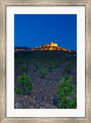 Framed Church and village of San Vicente de la Sonsierra, La Rioja, Spain Print