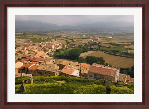 Framed San Vicente de la Sonsierra village, La Rioja, Spain Print