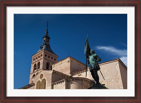 Framed Plaza San Martin and San Martin Church, Segovia, Spain Print