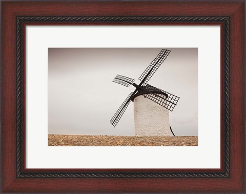 Framed La Mancha Windmills, Campo de Criptana, Castile-La Mancha Region, Spain Print