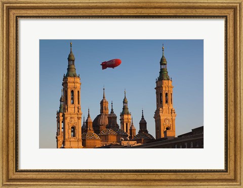 Framed Basilica de Nuestra Senora de Pilar, Zaragoza, Spain Print