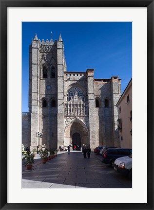 Framed Avila Cathedral, Avila, Spain Print