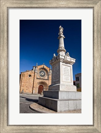 Framed Spain, Avila St Peter&#39;s Church in the Plaza De Santa Teresa Print