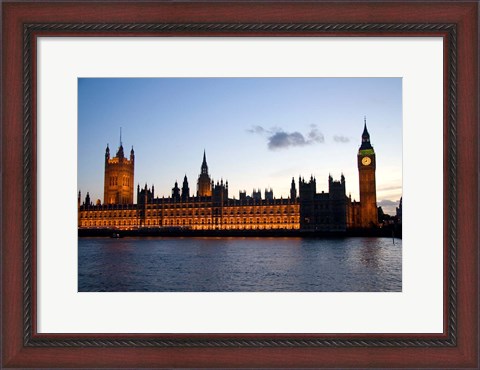 Framed Big Ben, Houses of Parliament, London, England Print