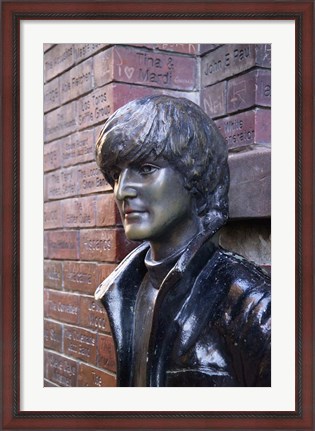 Framed John Lennon, Mathew Street, Liverpool, England Print