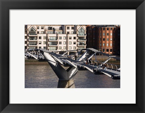 Framed Millenium Bridge, London, England Print