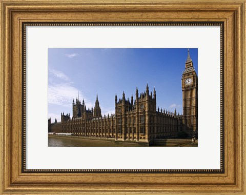 Framed UK, London, Big Ben and Houses of Parliament Print