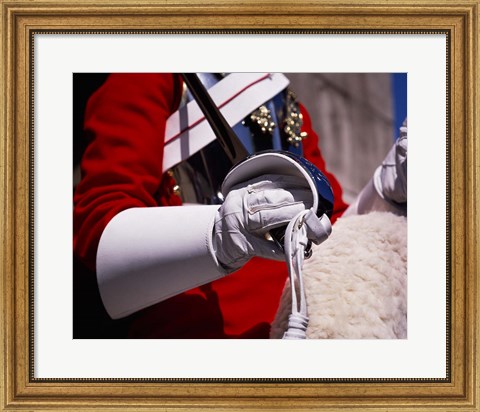 Framed Lifegaurd at Horseguards Parade, London, England Print