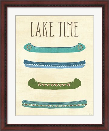 Framed Lake Retreat V Print