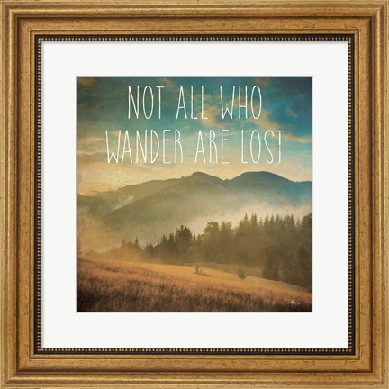 Framed Wander II Print