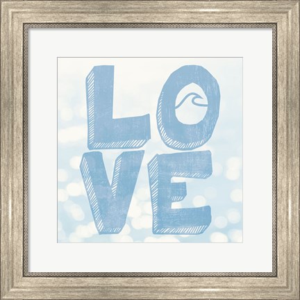 Framed Beach Love Print