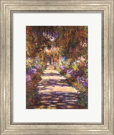 Framed Jardin a Giverny Print