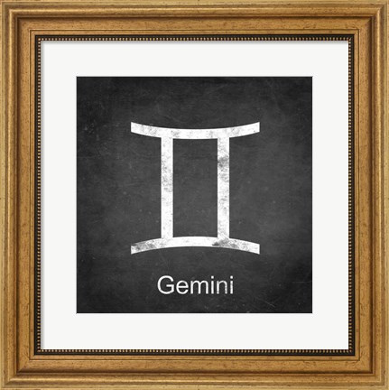 Framed Gemini - Black Print