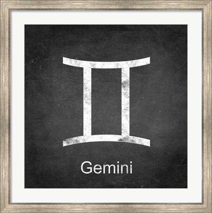 Framed Gemini - Black Print