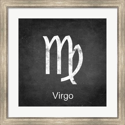 Framed Virgo - Black Print