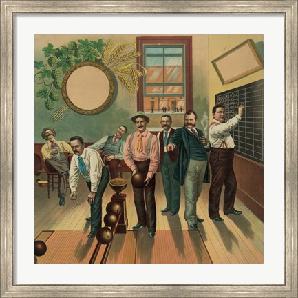 Framed Bowling Alley Print