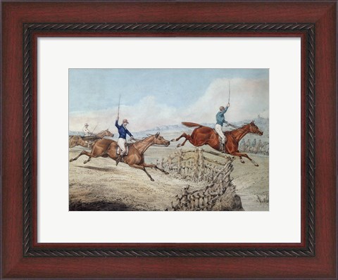 Framed Hunting Scene Print