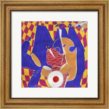 Framed Homage to Mingus II Print