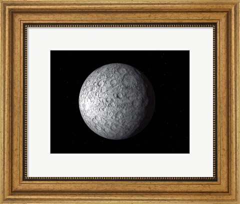 Framed Ceres, a large Asteroid Print