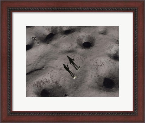 Framed Humans exploring the Surface of an Asteroid Print