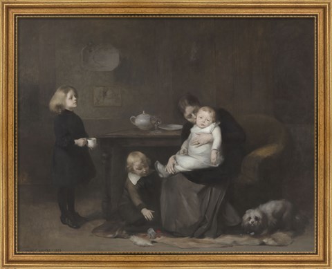 Framed Sick Child, 1885 Print