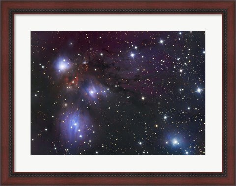 Framed NGC 2170, a reflection nebula located in the Constellation Monoceros Print