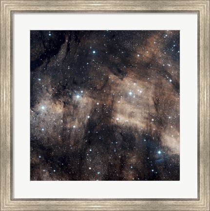 Framed IC 5068, a faint emission nebula located in the Constellation Cygnus Print