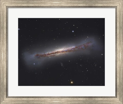 Framed NGC 3628, an unbarred spiral galaxy in the Constellation Leo Print