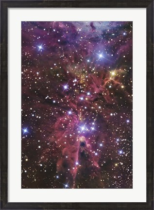 Framed stellar nursery located towards the Constellation of Monoceros Print