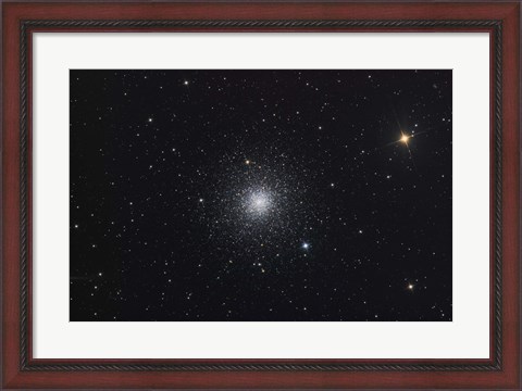 Framed Messier 3, a globular cluster in the Constellation Canes Venatici Print