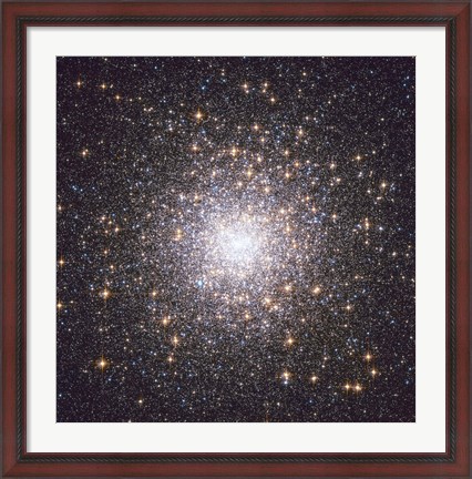 Framed Messier 15, globular cluster in the Constellation Pegasus Print