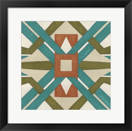 Framed Global Motif I Print