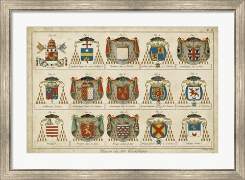 Framed Art Heraldique II Print