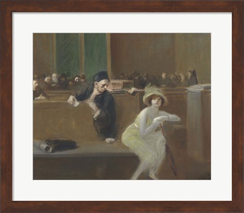 Framed Tribunal Scene Print