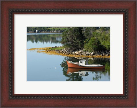 Framed Lobster Boat, Canada Print