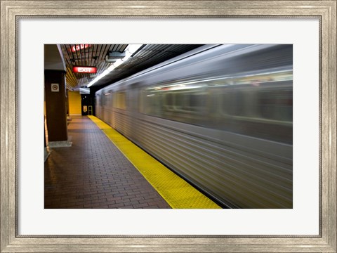 Framed Toronto Subway Train Print