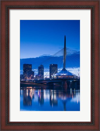 Framed Esplanade Riel Pedestrian Bridge Print