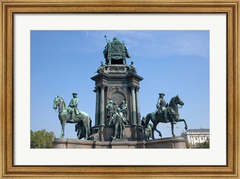 Framed Maria Theresa Statue Print