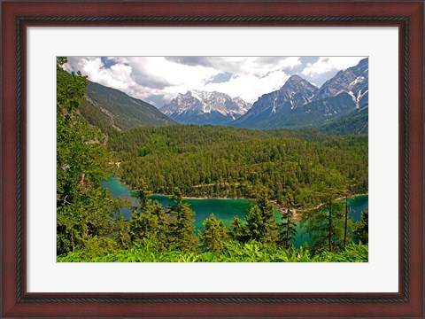 Framed Alpine Lake in the Austrian Alps Print