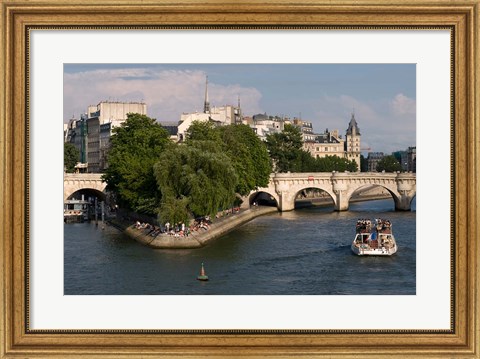 Framed Ile de la Cite, Paris, France Print