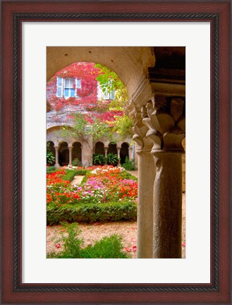 Framed Cloisters at St-Paul-de-Mausole Monastery Print